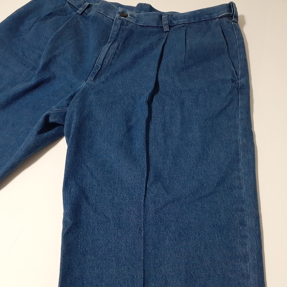 Vintage Men's Haggar Pleated Jeans - Picture 2 of 15